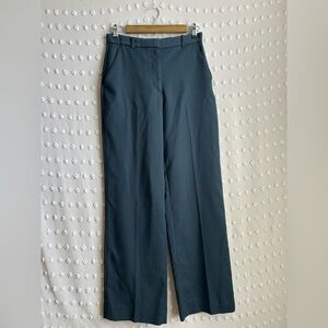 Abercrombie & Fitch Wide Leg Heigh Waisted Trousers Sz 26 Long Navy Blue